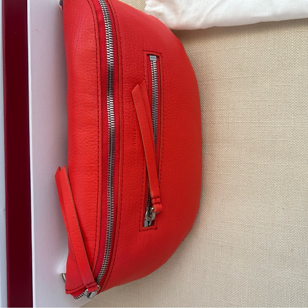 Hammitt Brand New Charles Crossbody Bag Lighthouse Red/ Brushed Silver/ Medium - Picture 4 of 11